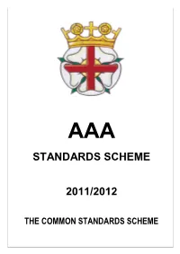 Standards Scheme 2011/2012
