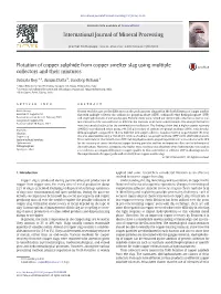 Flotation of Copper Sulphide from Copper Smelter Slag Using Multiple Collectors and Their Mixtures