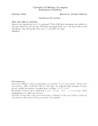 1. Introduction to Combinatorics