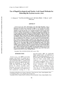 Based Methods for Detecting the Soybean Mosaic Virus