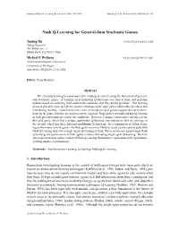 Nash Q-Learning for General-Sum Stochastic Games
