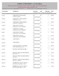 Surplus Property Available