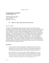 October 10, 2014 by ELECTRONIC SUBMISSION AT