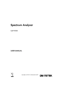 Spectrum Analyzer