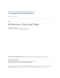 Charles Alan Wright Geoffrey C