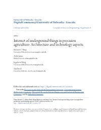 Internet of Underground Things in Precision Agriculture: Architecture and Technology Aspects Mehmet C