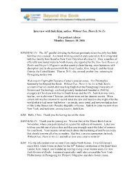 Interview with Suki Kim, Author, Without You, There Is No Us For