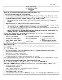 MEDICATION GUIDE TRINTELLIX (Trin'-TELL-Ix) (Vortioxetine)