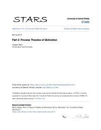 Part 3: Process Theories of Motivation