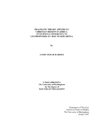 Pragmatic Theory Applied to Christian Mission in Africa: with Special Reference to Luo Responses to ‘Bad’ in Gem, Kenya