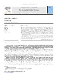 Theoretical Computer Science Causal Set Topology