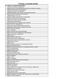 Training Example Sheet.Xlsx