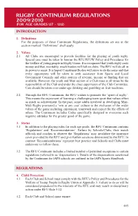 RFU Handbook 09-10