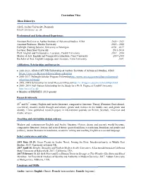 Curriculum Vitae Jihan Zakarriya AIAS, Aarhus University, Denmark Email