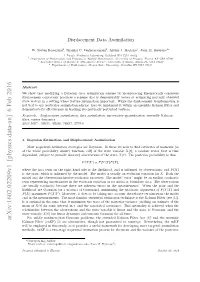 Displacement Data Assimilation