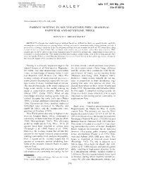 Parrot Nesting in Southeastern Peru: Seasonal Patterns and Keystone Trees