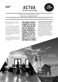 Per Aquest Motiu L'equip De L'actua I Territori De Ma