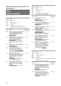 S01. Open Session