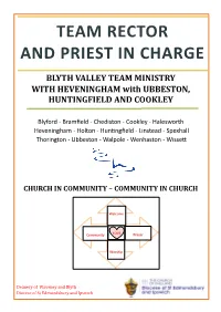 Team Rector and Priest in Charge