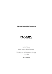 Time-Sensitive Networks Over 5G