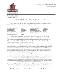 2015 Doak Walker Award Semifinalists Announced