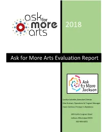 Ask for More Arts Evaluation Report
