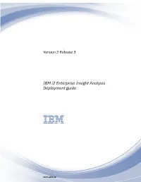 IBM I2 Enterprise Insight Analysis: Deployment Guide