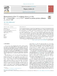 Measurement of the CP-Violating Phase Phis in the Bs -&gt; J/Psi Phi