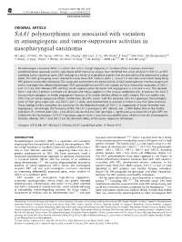 SAA1 Polymorphisms Are Associated with Variation in Antiangiogenic and Tumor-Suppressive Activities in Nasopharyngeal Carcinoma