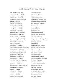 AFA Life Members LM No + Name + Place List