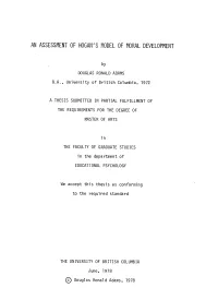 An Assessment of Hogan's Model of Moral Development