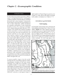 Chapter 2. Oceanographic Conditions