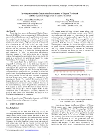 Investigation of the Gasification Performance of Lignite Feedstock and the Injection Design of an E-Gas Like Gasifier
