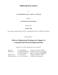 TH`ESE DE DOCTORAT Software Engineering Techniques For