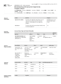 Broadcast Equal Employment Opportunity Program Report