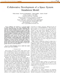 Collaborative Development of a Space System Simulation Model