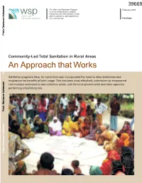 Community-Led Total Sanitation in Rural Areas: an Approach That Works