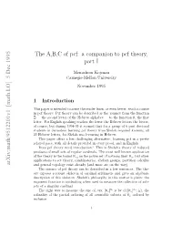 The A,B,C Of