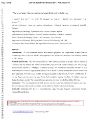 135La As an Auger-Electron Emitter for Targeted Internal Radiotherapy 4 5 6 1 2,3 4 1 1 3 3 7 J