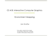 Environment Mapping