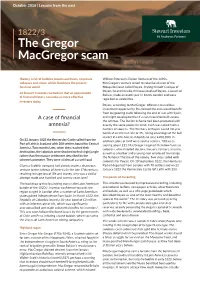 The Gregor Macgregor Scam