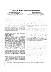 Kingdom Hearts, Territoriality and Flow