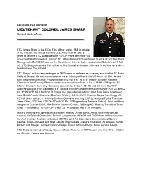 LTC Sharp Was the PSYOP Plans Officer for US Army Central at Shaw AFB, Sumter SC