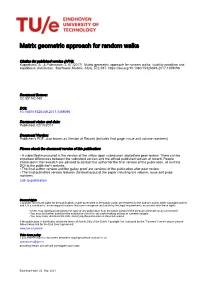 Matrix Geometric Approach for Random Walks