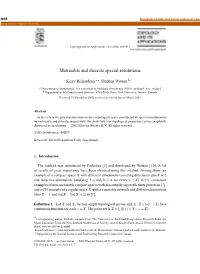 Metrisable and Discrete Special Resolutions