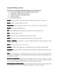 Neurologic AESI Glossary of Terms