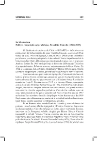 SPRING 2014 129 in Memoriam Fallece Connotado