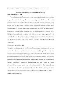 Systematics of Division Basidiomycota 2