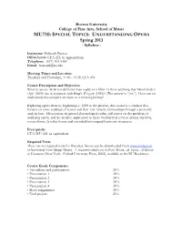 UNDERSTANDING OPERA Spring 2013 - Syllabus