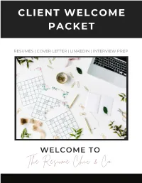 Client Welcome Packet
